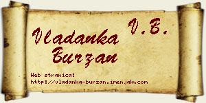 Vladanka Burzan vizit kartica